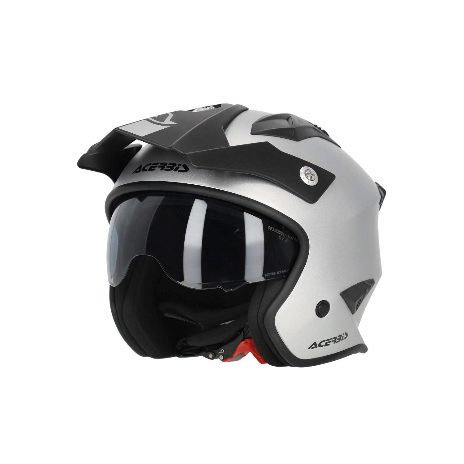 ACERBIS - JET ARIA METALLIC HELMET SILVER